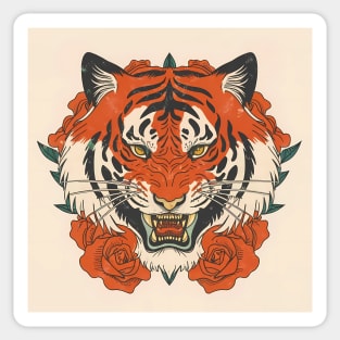 Rose Tiger Sticker